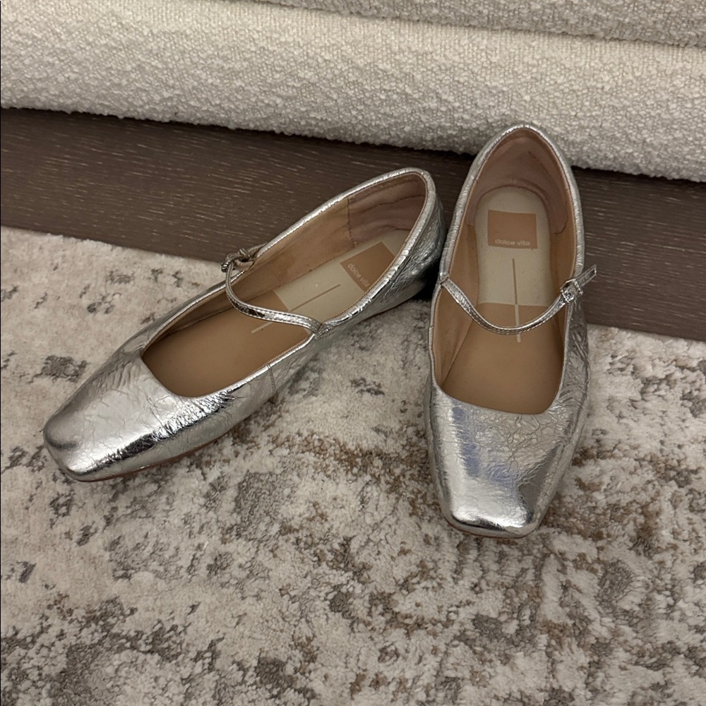 Dolce Vita Metallic Mary Jane Flats